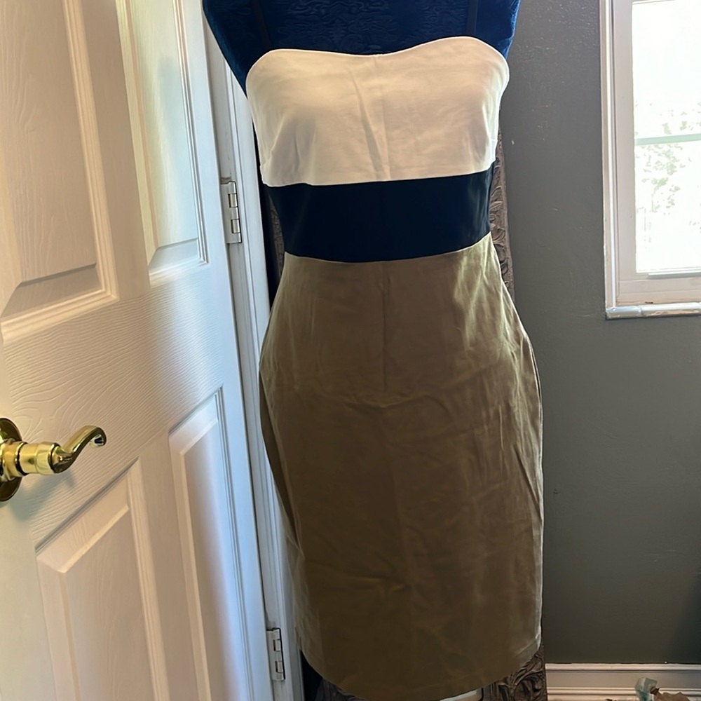 Banana Republic body con color block dress, NWOT